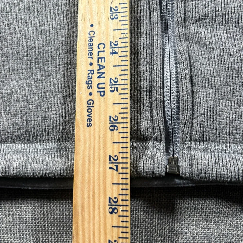 The North Face Gordon Lyons Fleece Vest Mens Large Gray Full Zip NF0A47FA